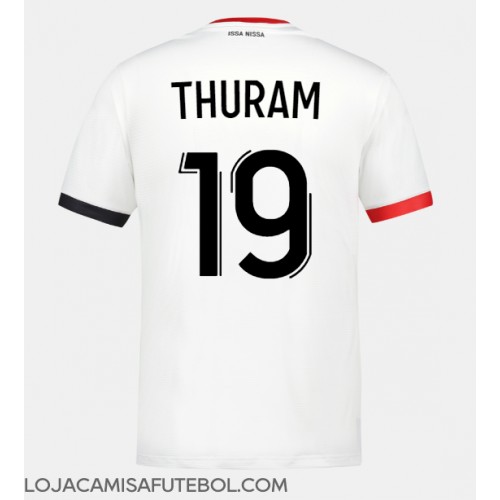 Camisa de Futebol OGC Nice Khephren Thuram #19 Equipamento Secundário 2023-24 Manga Curta